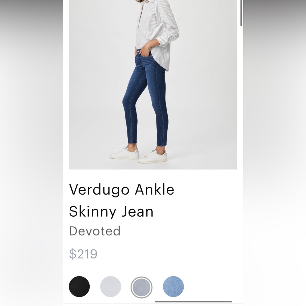 Paige Denim ‘Verdugo’ skinny jeans size 28